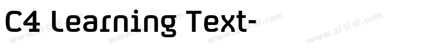C4 Learning Text字体转换
